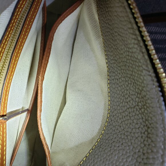 Dooney and Bourke taupe pebbled leather satchel - Picture 5 of 5